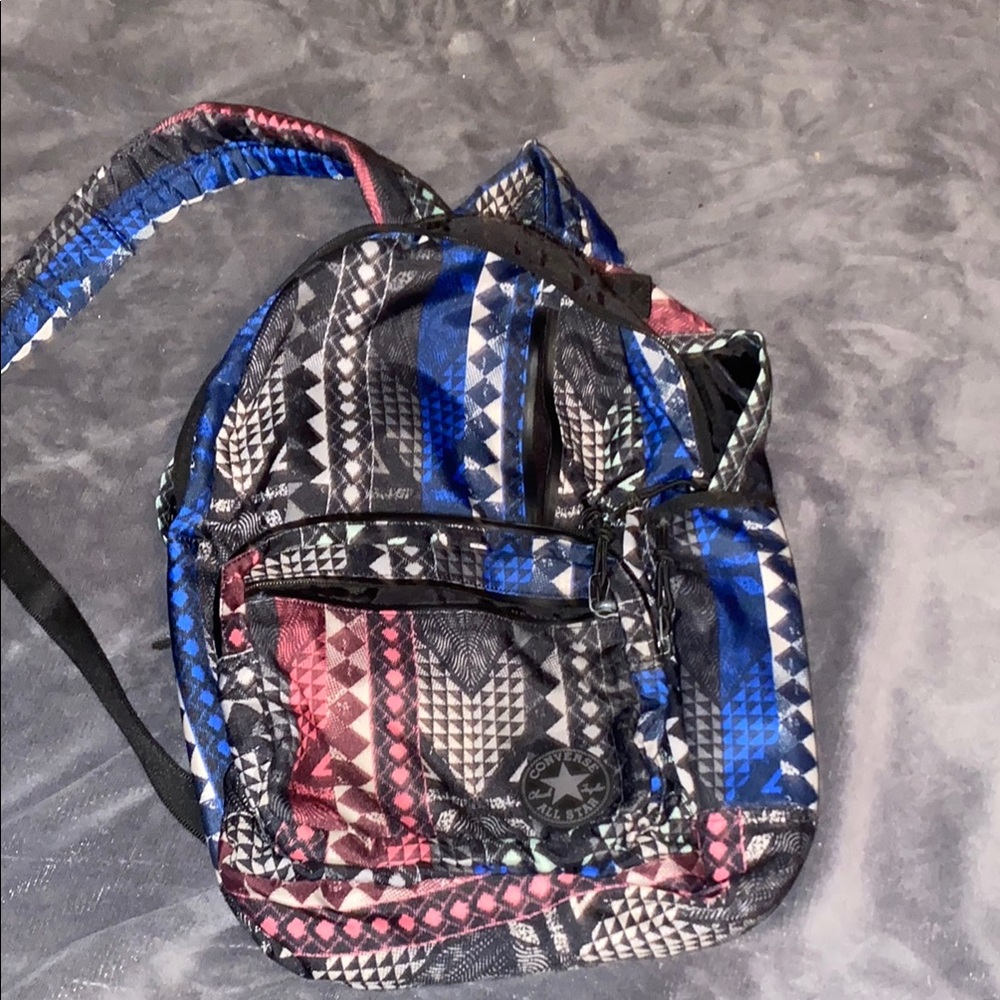 Converse Backpack with Black and Blue Accents